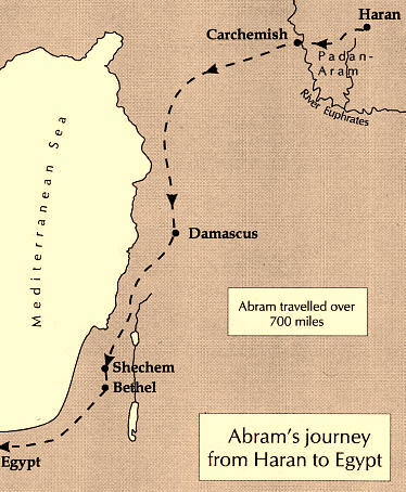 haran egypt map maps journey abram